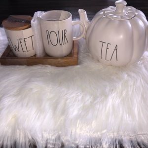 Rae Dunn Pumpkin Tea Pot Bundle